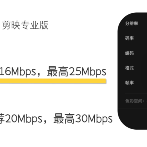 剪映码率参数推荐-拾年自媒体
